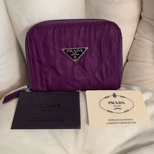 Authentic Prada Zippy Tessuto Wallet